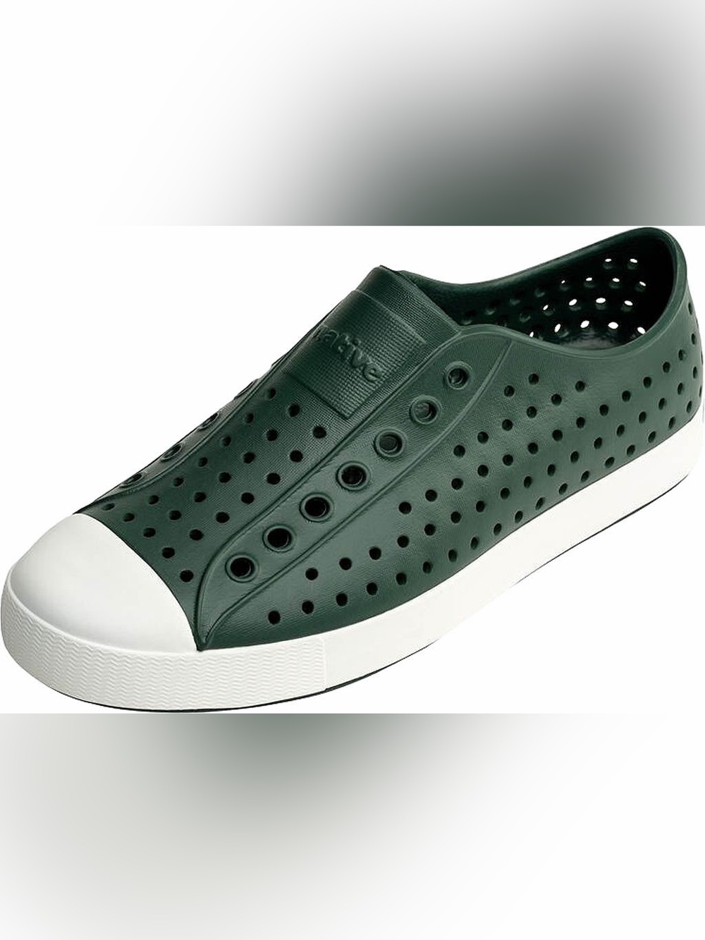 Native Jefferson Slip-Ons in Spooky Green/Shell White Women 9/Men 7